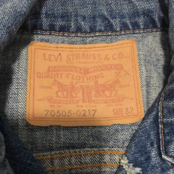 Levi’s Series 3 Long Sleeve Customized Denim Jacket Men’s Size 32 - Picture 7 of 14